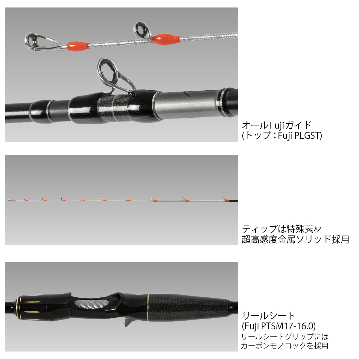 ひとつテンヤ-GRII ハイグレードモデル C215MH REAL METHOD